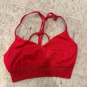 ALO Yoga Red Sports Bra